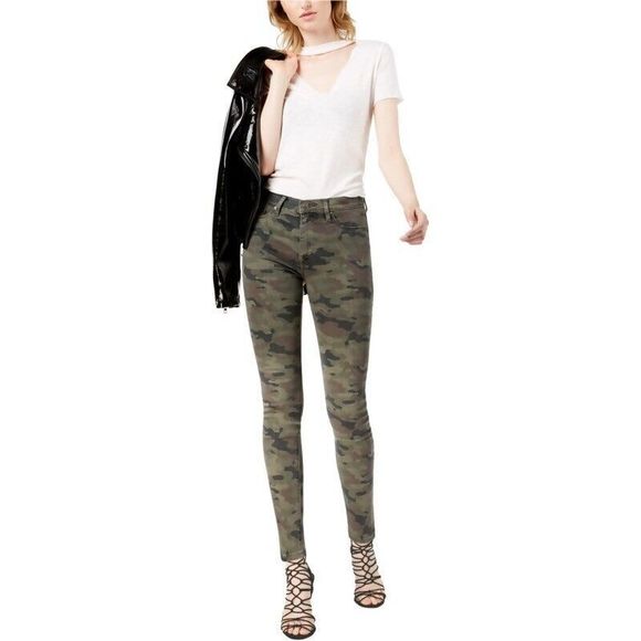 Hudson Denim - HUDSON Jeans Size 25 Barbara High Waist Super Skinny Ankle in Deployed Camo